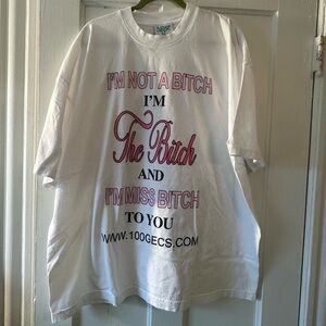 Online Ceramics x 100 Gecs Miss B*tch Tee NEW